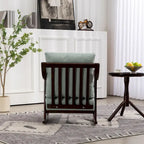 Fauteuil à bascule en tissu tressé jaune / marron clair / vert clair, une place