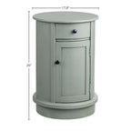 Meuble d'appoint 2 portes en bois gris