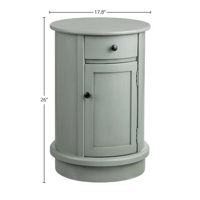 Meuble d'appoint 2 portes en bois gris