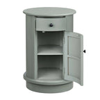 Meuble d'appoint 2 portes en bois gris