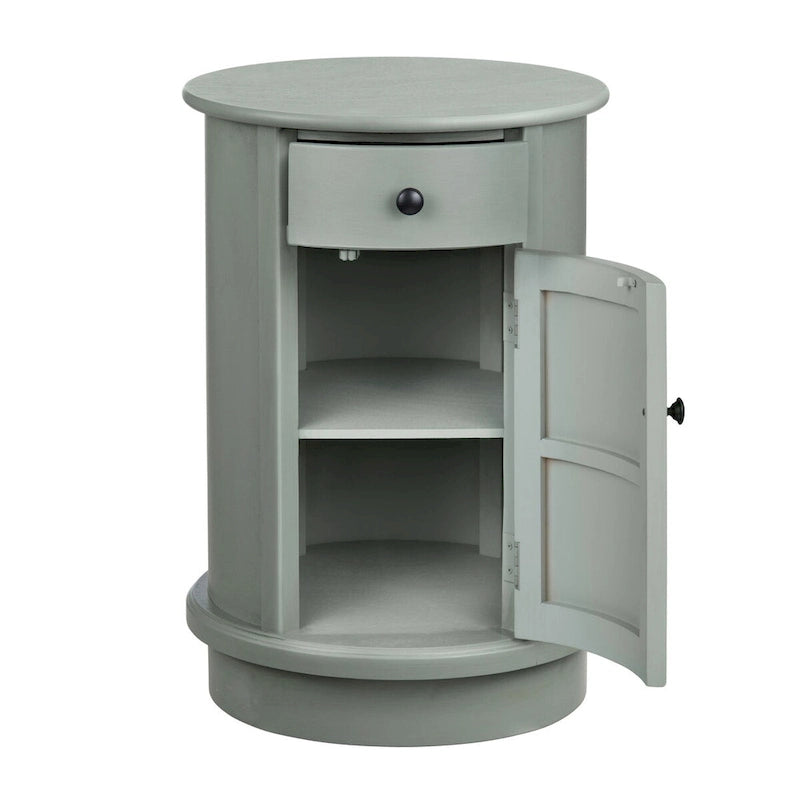 Meuble d'appoint 2 portes en bois gris