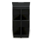 Table d'appoint noire avec ports USB, 1 personne, style contemporain